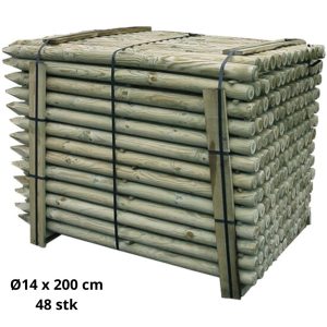 Ø14 x 200 cm hegnspæl HEL PALLE